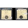 Image 1 : 10 Cents 1870  Nar0 & 1899 Lg 9's ICCS VF30.  Lot of 2 coins.