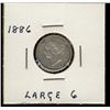 Image 1 : 10 Cents 1886 F-12.  Large 6.