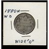 Image 1 : 25 Cents 1880H G-4.  Narrow over Wide 0.