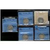 Image 1 : 25 cents 1903 ICCS VG-10, 19090 CCCS G-4, 1910 CCCS G-4, 1927 CCCS G-4 & 1936 CCCS G-4; Dot. Lot of 