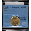 Image 1 : Canada gold; 5 dollars 1912 CCCS MS-60.
