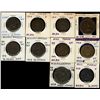 Image 1 : Colonial tokens, lot of 10 pieces.  VG to VF. A decent lot.