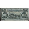 Image 1 : Dominion of Canada 5 dollars 1912  DC-21c #B400896, PMG VF20 Net.  Designated as repaired.
