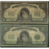 Dominion of Canada; 1 dollar note 1917, DC-23a-ii, Boville, K-962723, No Seal Only, Imprints, Letter