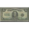 Dominion of Canada; 1 dollar note 1923, DC-25a, Hyndman Saunders, C-793759, Black Seal, Group 1, Let
