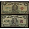 Dominion of Canada; 1 dollar note 1923, DC-25g, McCavour Saunders, Y-490403, Red Seal, Group 2, Lett