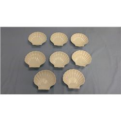 Set of 8 Tridition (France) Shell Shape Porcelain Dishes