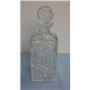 Image 1 : Heavy Older Pinwheel Crystal Decanter