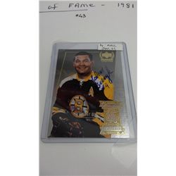 Jean Beliveau Hand Signed Collector Hockey Card