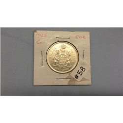 1966 Canadian Half Dollar
