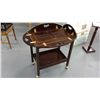 Image 1 : Bombay Co. Tea Table on Wheels With Table Top Tray
