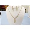 Image 1 : Designer Gold Plated Necklace and Earrings With Swarovski Crystals