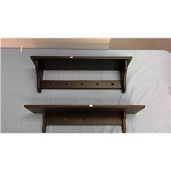 2 Wall Mounted Shelves (26" and 27.5" long)