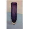 Image 1 : Purple Glass Bud Vase (8" high)