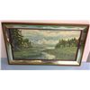 Image 1 : Retro Framed Scenic Print