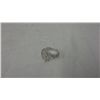 Image 1 : Sterling Silver Ring With Clear Cubic Zirconias (size 9)