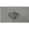 Image 2 : Sterling Silver Ring With Clear Cubic Zirconias (size 9)