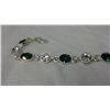 Image 2 : Michelle Merizzi "May" Birthstone Bracelet With Emerald Green and Clear Swarovski Crystals