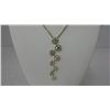 Image 2 : Designer Gold Plated Necklace and Earrings With Clear Swarovski Crystals