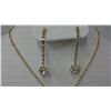 Image 3 : Designer Gold Plated Necklace and Earrings With Clear Swarovski Crystals