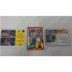 3 Wayne Gretzky Collector Hockey Cards