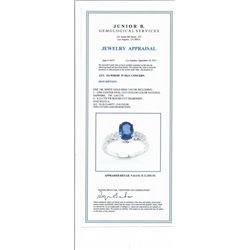 Ceylon Sapphire w/ Diamond Ring 1.65ct