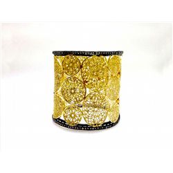 Sterling Silver .925 Elegant Filigree Cuff Bracelet