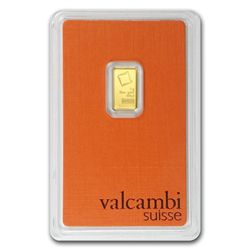 1 gram Valcambi Gold Bar (In Assay) .9999 Fine