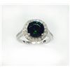 Image 1 : TSAVORITE RD 1.74CT, 14K W/G RING 4.75GRAM  / DIAMOND 0.52CT /