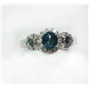 Image 1 : ALEXANDRITE RD 0.89CT, 14K W/G RING 2.53GRAM / DIAMOND RD 0.21CT