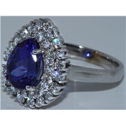 Tanzanite w/ Diamond Ring  Tanzanite 3.50ct