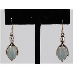 Sterling Silver .925 Vintage Moon Stone Earrings