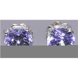 Amethyst Stud Earrings
