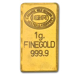 1 gram Istanbul Gold Refinery Bar (In Assay) .9999 Fine