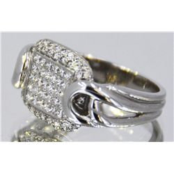 14kt White Gold Unisex Diamond  8.0 ctw