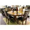 Image 1 : OVAL DINING ROOM TABLE WITH LEAF & 4 CHAIRS