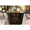 Image 2 : 2 GLASS INLAYED TABLES