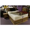 Image 1 : BC PINE BEDROOM SET INCLUDES A QUEEN SIZED BED INCLUDES QUEEN SIZE HEADBOARD/BASE, 2 NIGHT STANDS,
