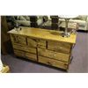 Image 2 : BC PINE BEDROOM SET INCLUDES A QUEEN SIZED BED INCLUDES QUEEN SIZE HEADBOARD/BASE, 2 NIGHT STANDS,