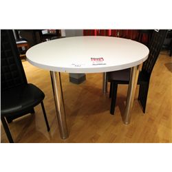 ROUND WHITE DINING TABLE