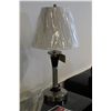 Image 2 : PAIR OF STAINLESS STEEL TABLE LAMPS WITH MEDIA BAY STYLE 6006-0984 *65