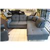 Image 2 : GREY FABRIC CORNER SECTIONAL SOFA