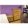 Image 2 : BC PINE BEDROOM SET INCLUDES QUEEN SIZE BED, HORIZONTAL DRESSER, VERTICAL DRESSER & A NIGHT STAND