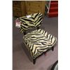 Image 1 : ZEBRA PRINT SIDE CHAIR