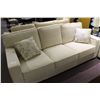 Image 2 : CREAM COLOUR SOFA & LOVESEAT WITH 4 THROW CUSHIONS