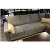 Image 2 : DARK GREY SECTIONAL SOFA WITH ONE CREAM CUSHION & PILLOWS
