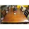 Image 2 : DARK WOOD FORMAL DINING TABLE WITH 4 CHAIR