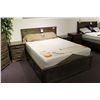 Image 1 : 7 PIECE RUSTIC LOOK BEDROOM SET INCLUDES QUEEN SIZE BED, 2 NIGHT STANDS, UPRIGHT DRESSER,