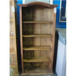 APPROX 6' TALL SOLID PINE BOOKSHELF