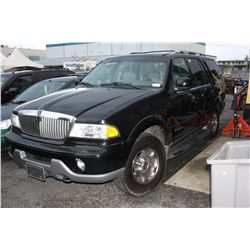 2002 LINCOLN NAVIGATOR 4DRSW VIN# 5LMFU28R12LJ03824